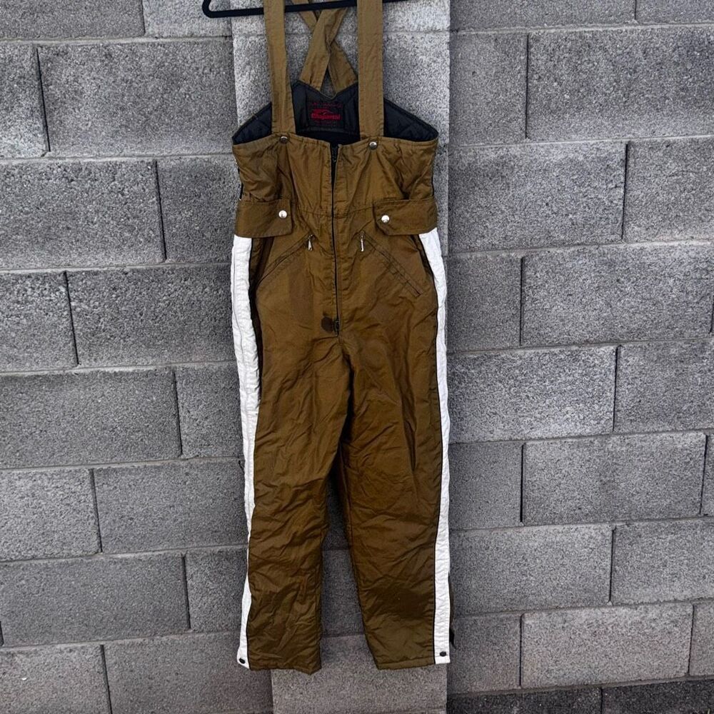 Vintage CHAPARRAL Golden Brown Ski Bib Snowsuit